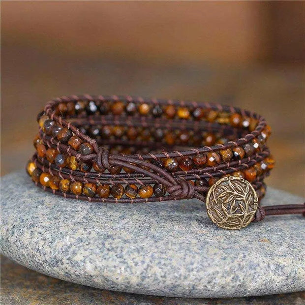 Bracelet  Multi-Tours - Oeil de Tigre