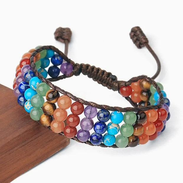 Bracelet 7 Chakras Wrap