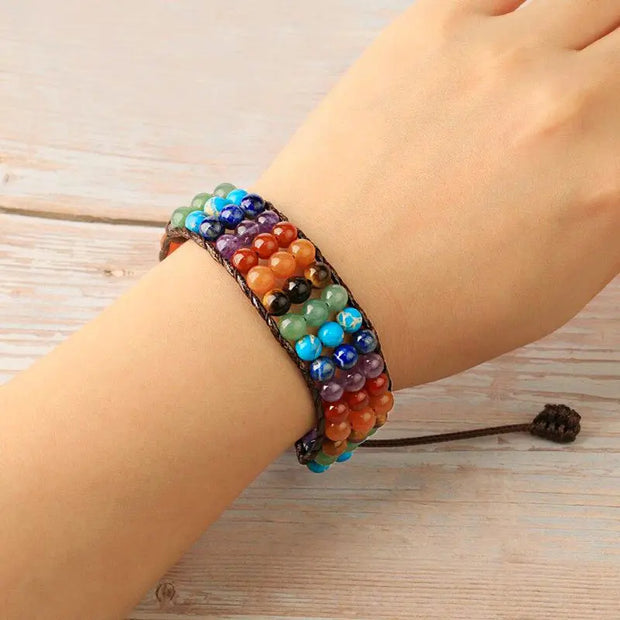 Bracelet 7 Chakras Wrap