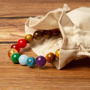 Bracelet 7 Chakras et Oeil de tigre