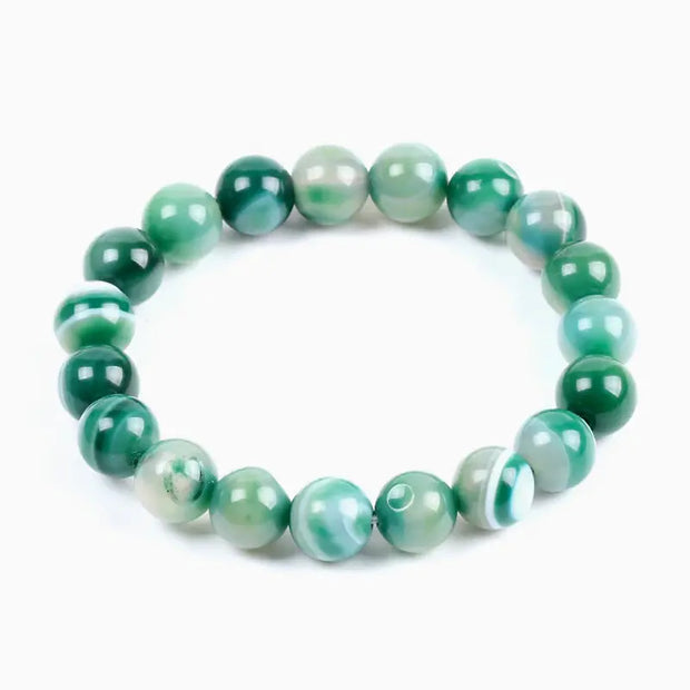 Bracelet Anti-Stress en Onyx Vert