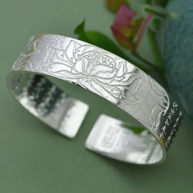Bracelet Fleur de Lotus - Argent Tibétain
