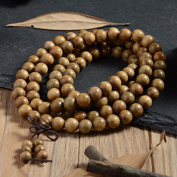 Bracelet Mala 108 perles en Bois de santal