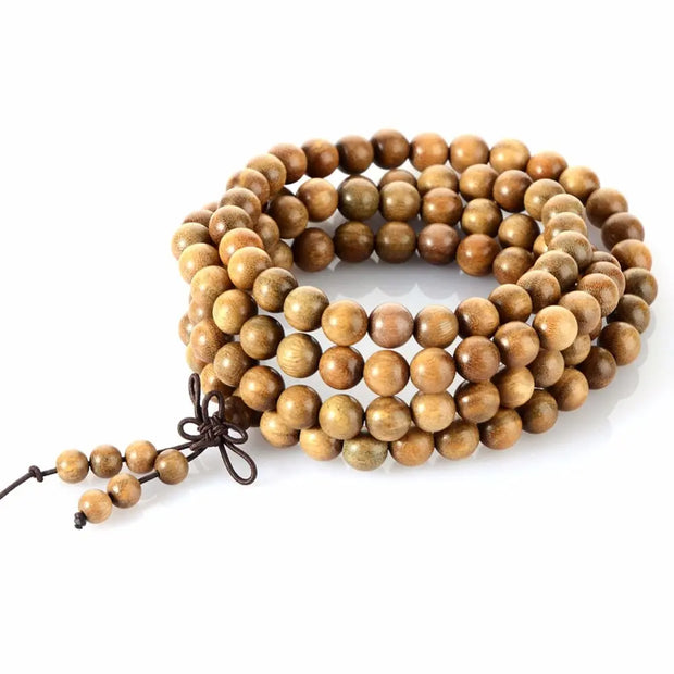 Bracelet Mala 108 perles en Bois de santal