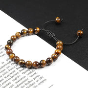 Bracelet Mala Oeil de Tigre Ajustable