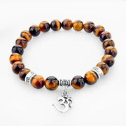 Bracelet Oeil De Tigre Aum (Om)