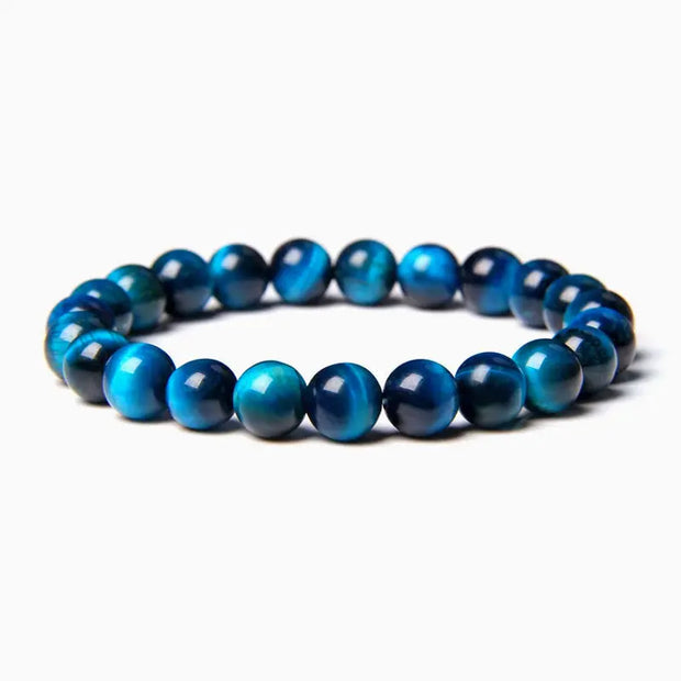 Bracelet Oeil de Tigre Bleu