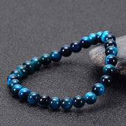 Bracelet Oeil de Tigre Bleu