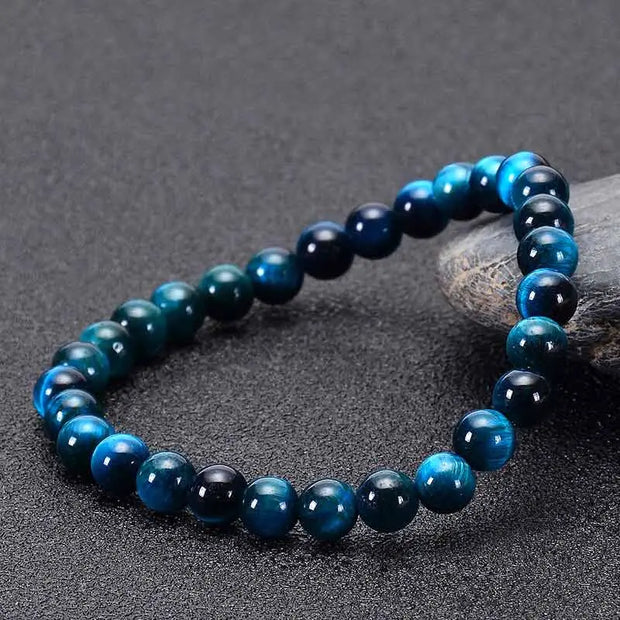 Bracelet Oeil de Tigre Bleu
