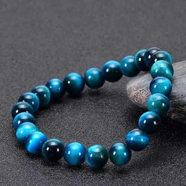 Bracelet Oeil de Tigre Bleu