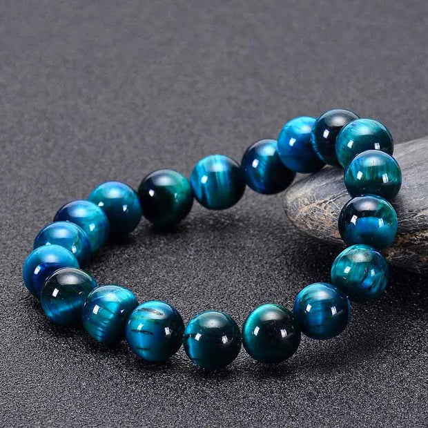Bracelet Oeil de Tigre Bleu