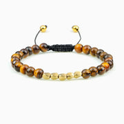 Bracelet Oeil de Tigre Femme Ajustable