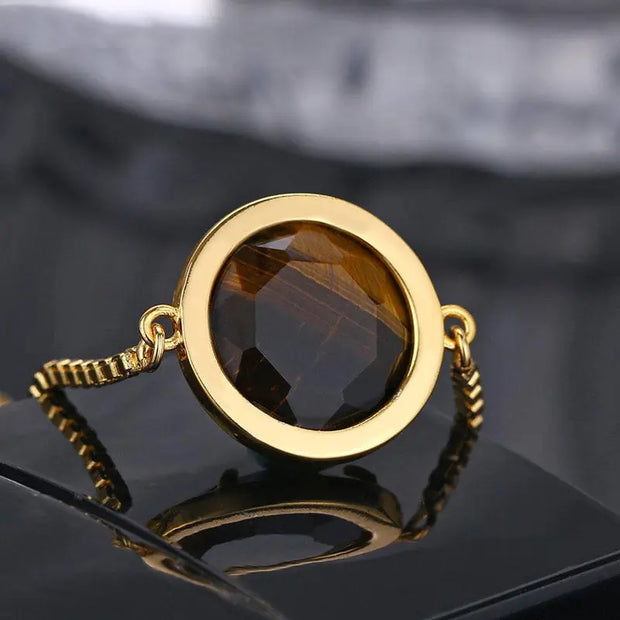 Bracelet Oeil de Tigre Femme Élégante