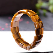 Bracelet Oeil de Tigre à Facettes