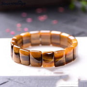Bracelet Oeil de Tigre à Facettes