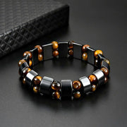 Bracelet Oeil de Tigre et Hématite