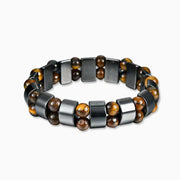 Bracelet Oeil de Tigre et Hématite