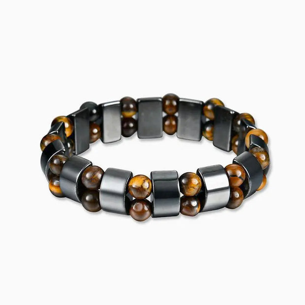 Bracelet Oeil de Tigre et Hématite