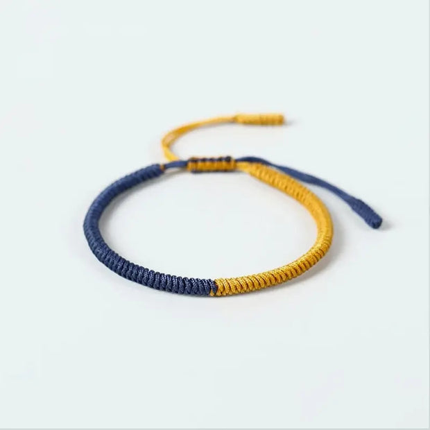 Bracelet Tibétain Bleu et Jaune