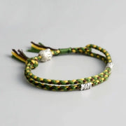 Bracelet Tibétain Bouddha Vert Jaune