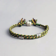Bracelet Tibétain Bouddha Vert Jaune