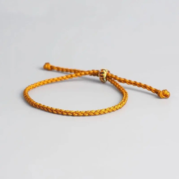 Bracelet Tibétain Cordelette Orange