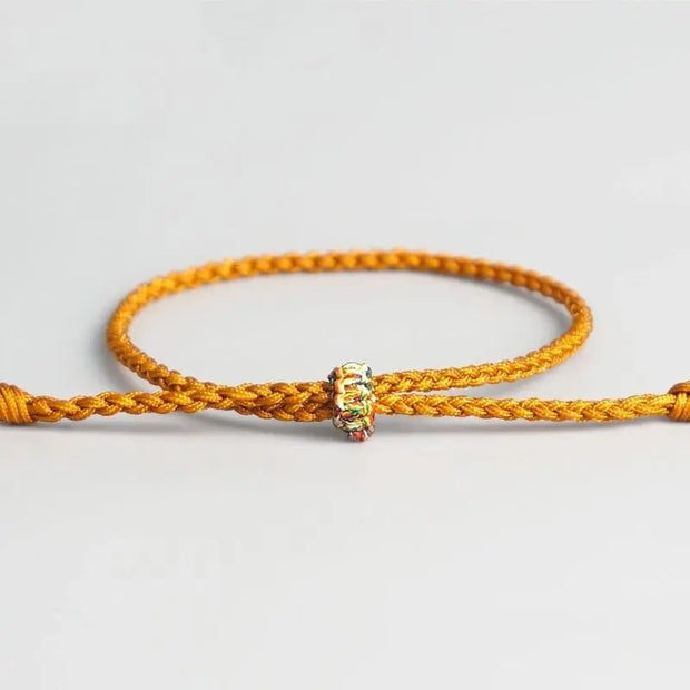 Bracelet Tibétain Cordelette Orange
