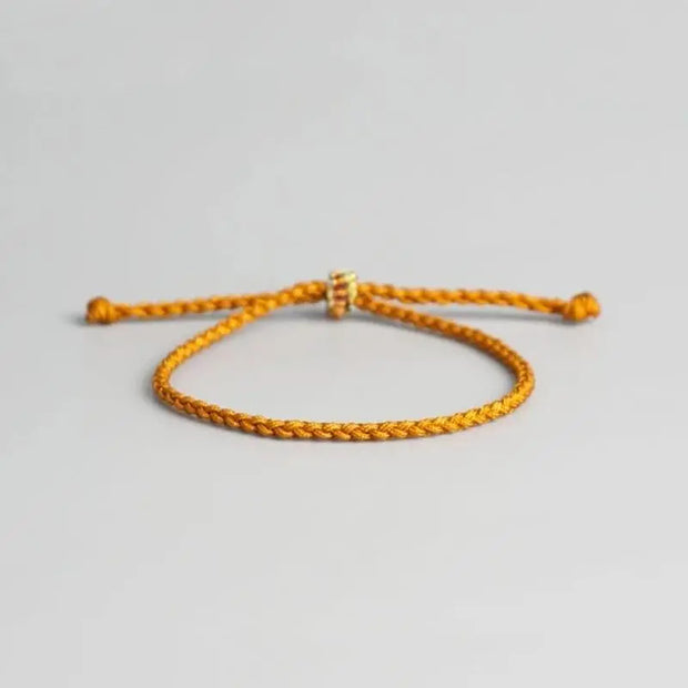Bracelet Tibétain Cordelette Orange