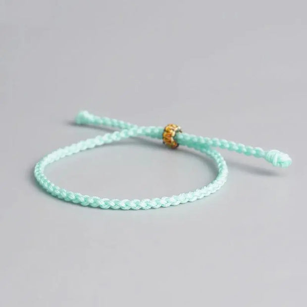 Bracelet Tibétain Cordelette Vert