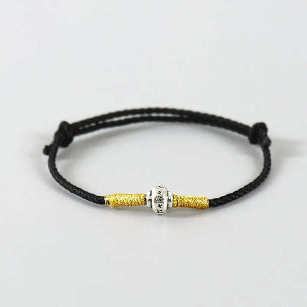 Bracelet Tibétain Mantra Om Noir