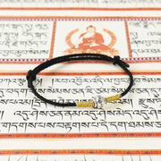 Bracelet Tibétain Mantra Om Noir
