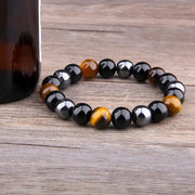 Bracelet Triple Protection en Pierres Naturelles