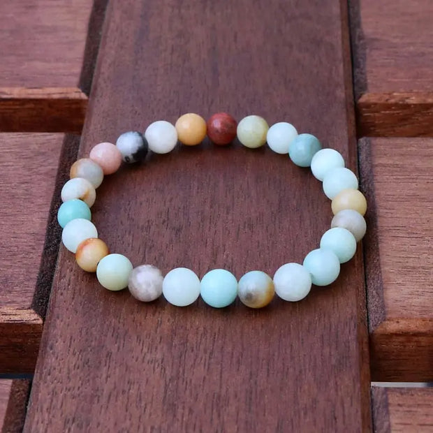 Bracelet en Amazonite Tibétaine