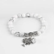 Bracelet en Howlite Blanche - Positive Attitude