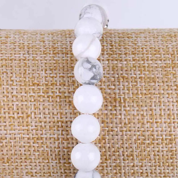 Bracelet en Howlite Blanche - Positive Attitude