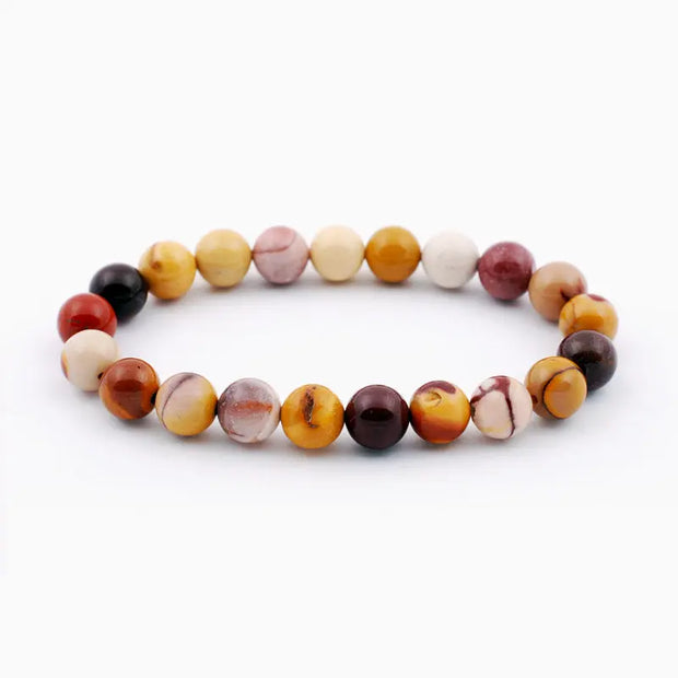 Bracelet en Jaspe Mokaïte