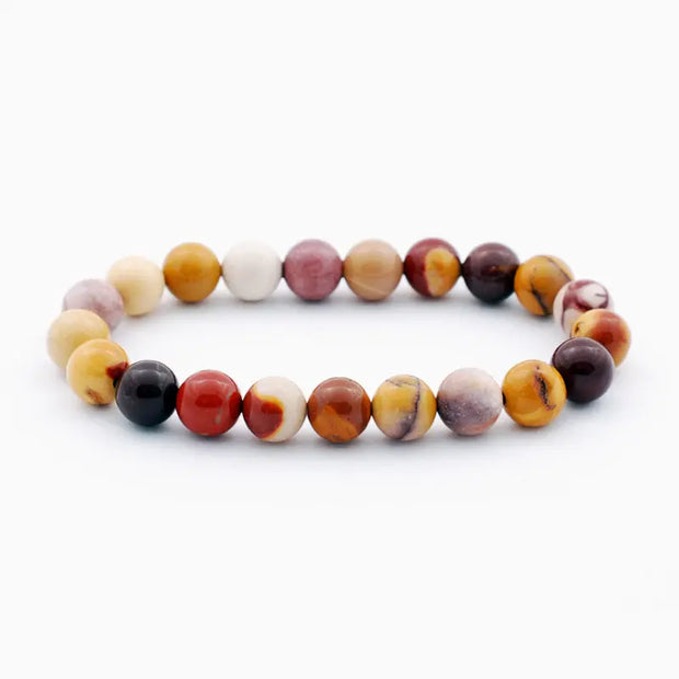 Bracelet en Jaspe Mokaïte
