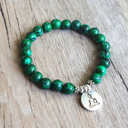 Bracelet en Malachite et Bouddha