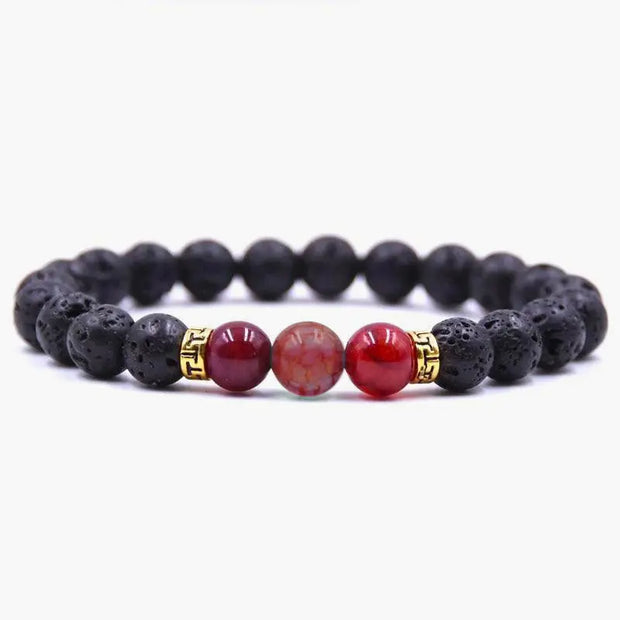 Bracelet en Pierre de Lave - Sérénité