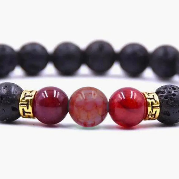 Bracelet en Pierre de Lave - Sérénité