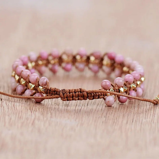Bracelet en Rhodonite - Amour