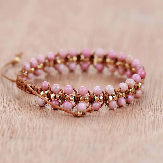 Bracelet en Rhodonite - Amour