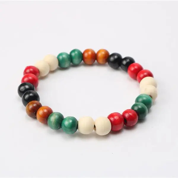 Bracelet en bois de Santal coloré