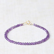Bracelet fin en Améthyste