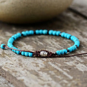Bracelet fin en Howlite / Turquoise