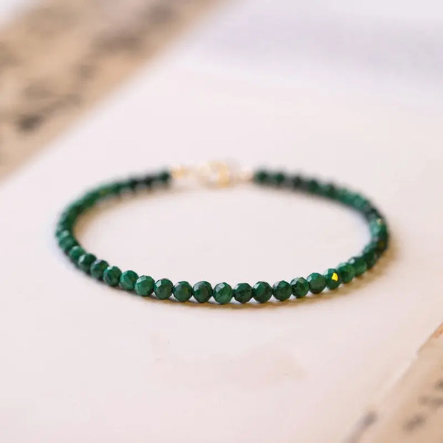 Bracelet fin en Malachite