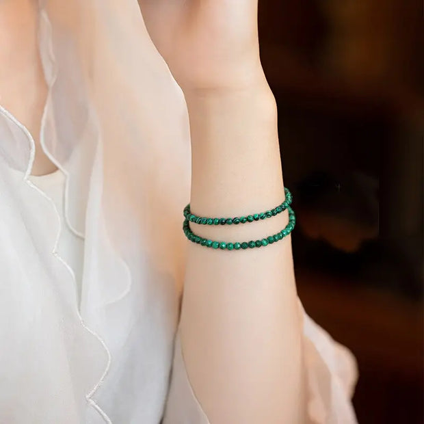 Bracelet fin en Malachite