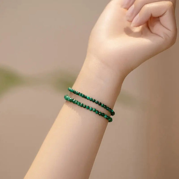 Bracelet fin en Malachite