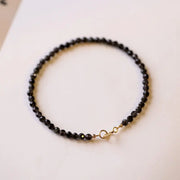 Bracelet fin en Obsidienne
