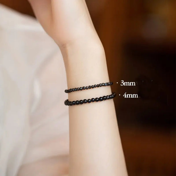 Bracelet fin en Obsidienne